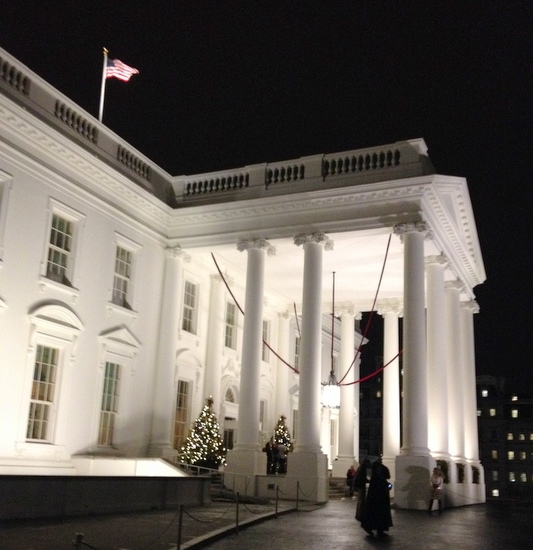 Visiting the White House at Christmas