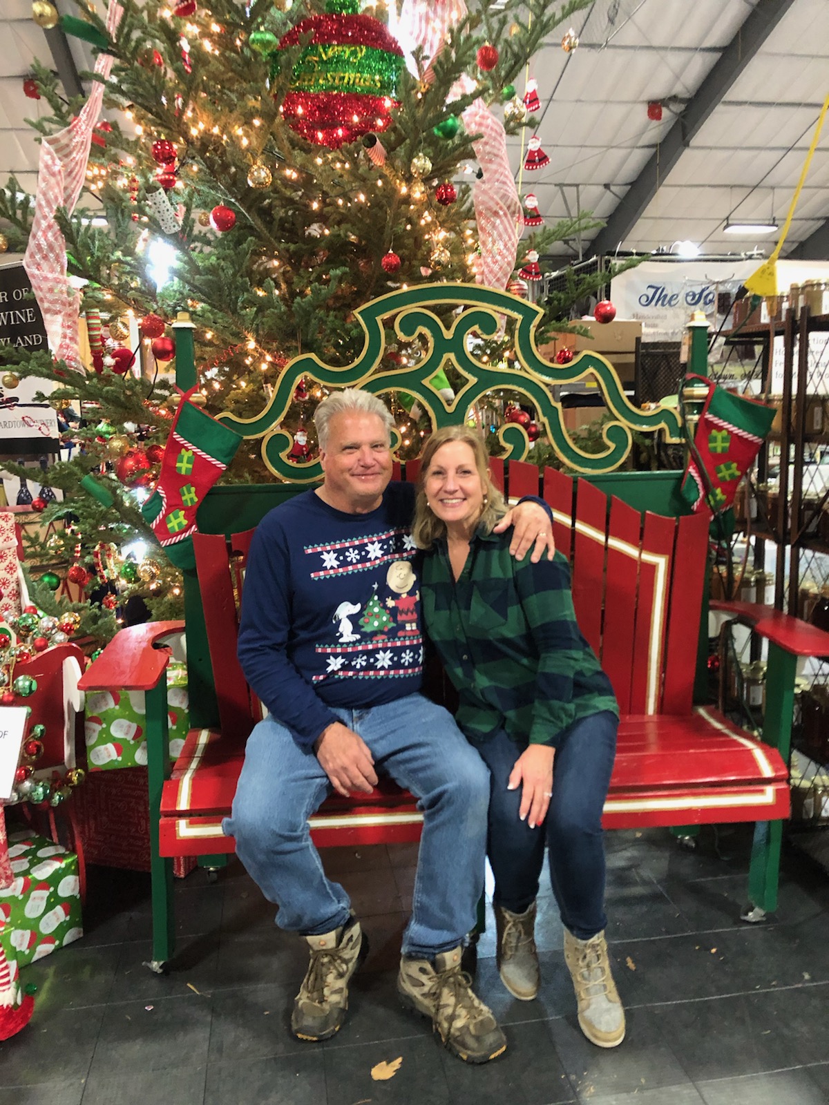 Kris Kringle Christmas Market Coordinator Larry, and his wife Christi