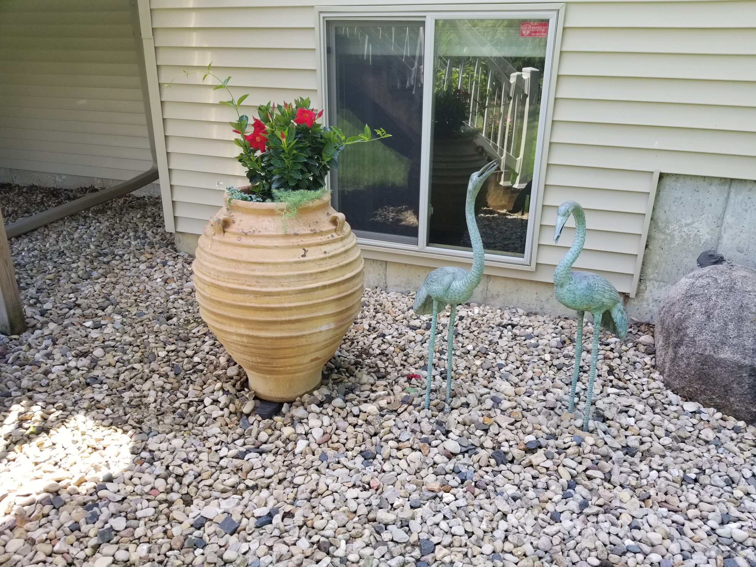 Stone mulch typical of Madison landscapes