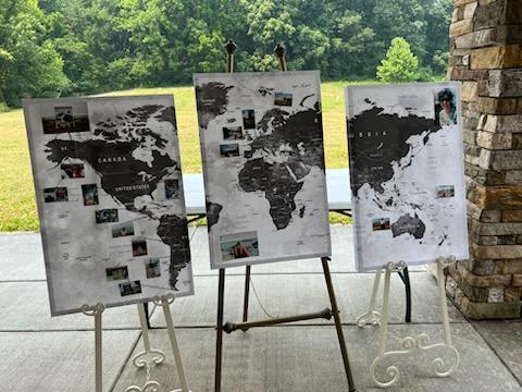 Map of the world where Sonja traveled Map of the world where Sonja traveled