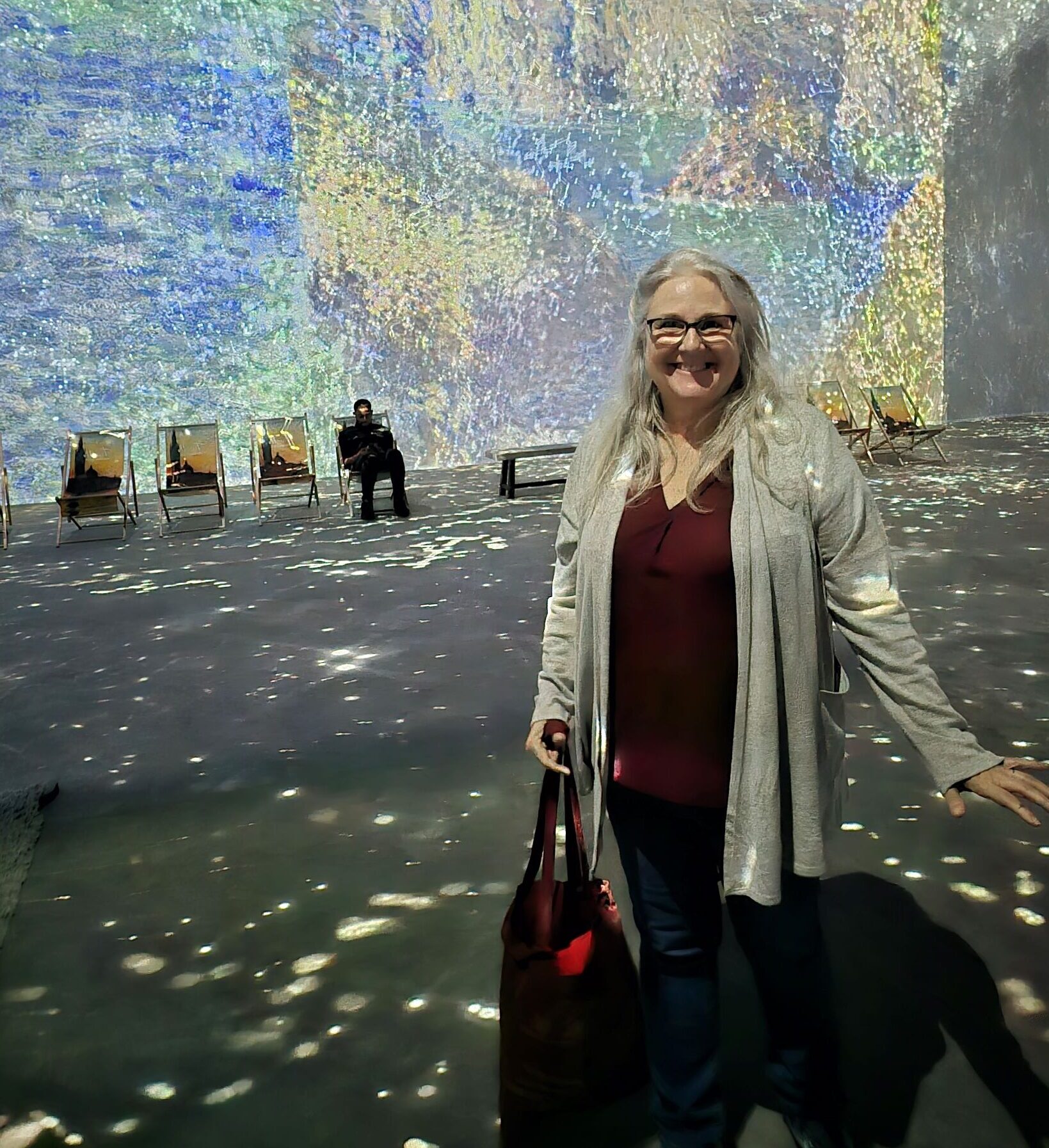 Stephanie at Monet: The Immersive Experience