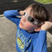 Stephanie's 5 Year Old Grandson Watching The Solar Eclipse