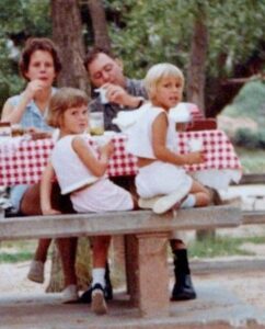 Roland & Ele Behnke, daughter Jeanne and niece Stephanie at a picnic