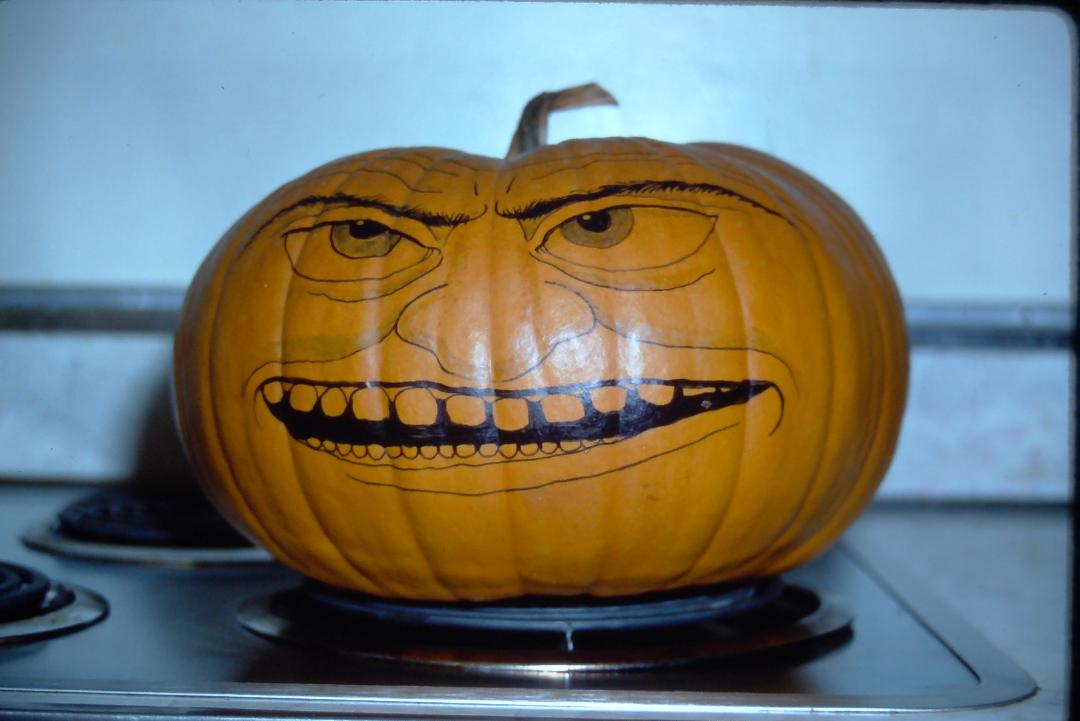 Pumpkin face by Eva Cassidy for Larry Hurley in 1989