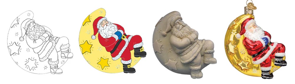 Old World Christmas Ornaments how they are made 