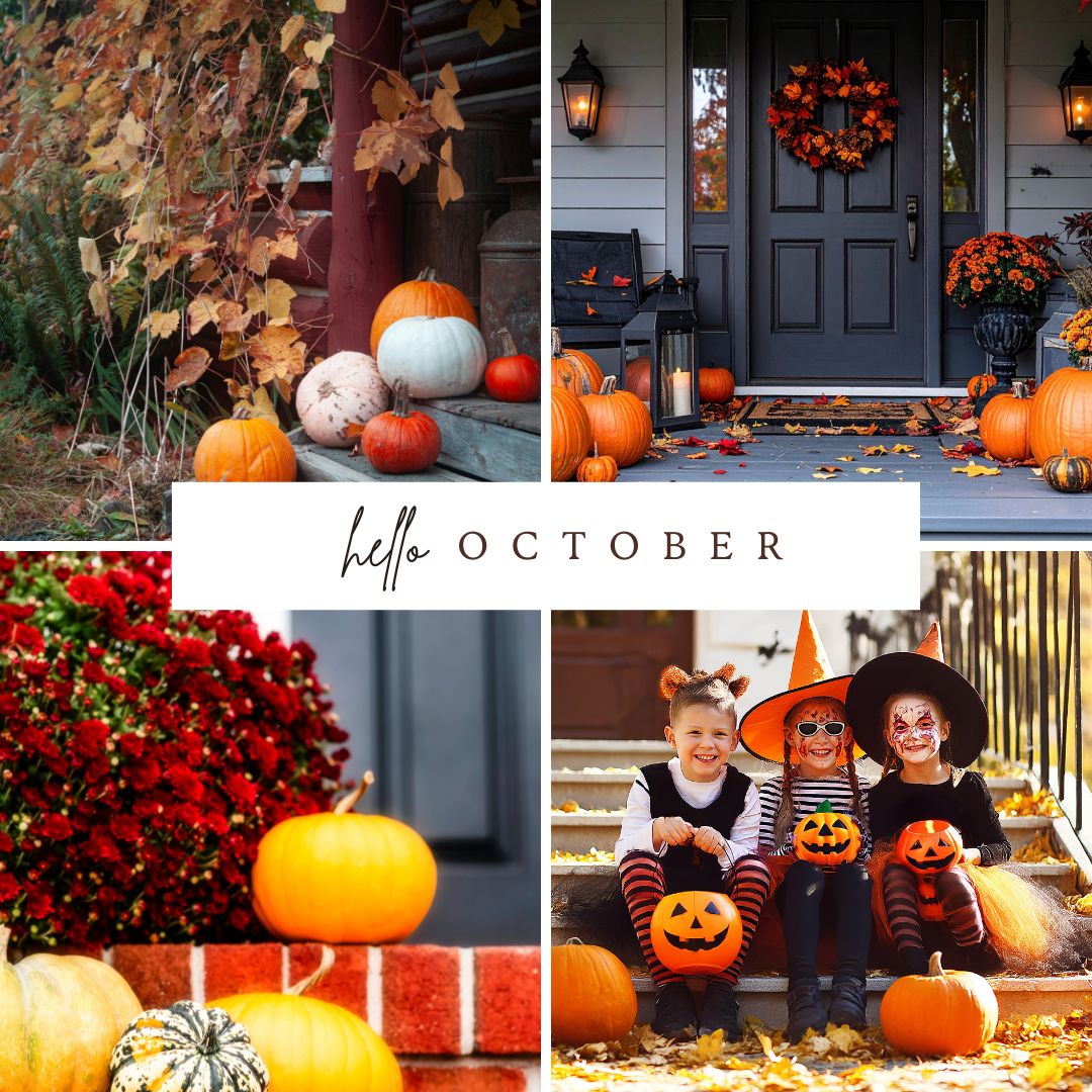 Fall front porch decor